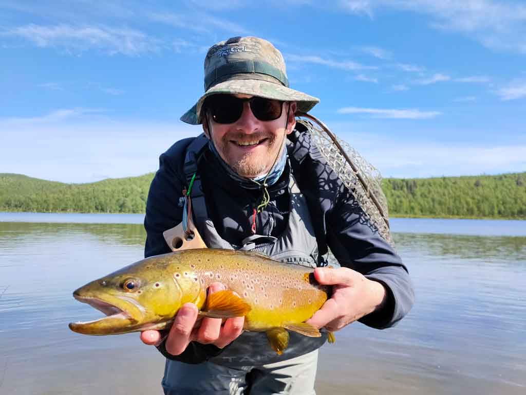 Pêche de la truite Laponie Suède